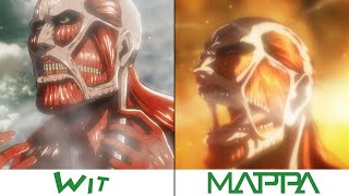 Wit Studio VS MAPPA Titans  Attack on Titan 4 Season [upl. by Jat]