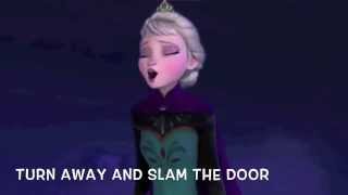 Let it go from the Disney film Frozen with lyrics [upl. by Tena]