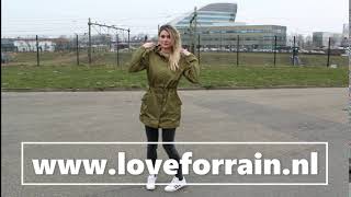 Dames parka regenjas  Love for Rain [upl. by Helbonia]