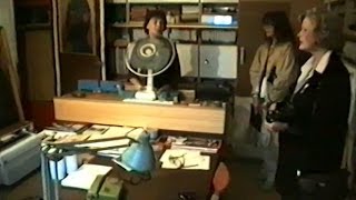 Beata Tyszkiewicz visits Beksińskis atelier 1989 [upl. by Gintz]