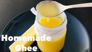 HOW TO MAKE GHEE AT HOME WITH UNSALTED BUTTER  STEP BY STEP GUIDE [upl. by Allred]