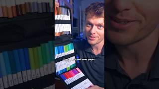 A waterbased marker that WONT PEEL your paper art shorts [upl. by Ainnek]