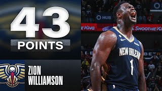 Zion Williamson Scores EPIC CareerHigh 43 PTS  December 28 2022 [upl. by Ayatan]