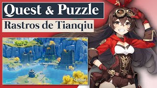 Genshin Impact  Rastros de Tianqiu  Puzzles Completo [upl. by Oniratac683]