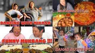 MIKASA SANGA NACHDAI MUKBANG CHOWK MA VAILO NACHDA VIRAL 😂 [upl. by Kalk]