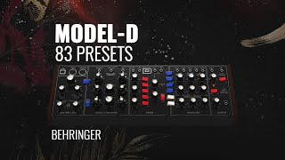 BEHRINGER MODEL D  83 PRESETS [upl. by Nauwtna696]