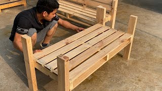 Creative Pallet Recycling Ideas You Have Never Seen Before  How To Create A Beautiful Pallet Sofa [upl. by Madai75]