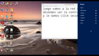 Como ver la clave Wifi de mi pc con Windows 8 [upl. by Aleira]