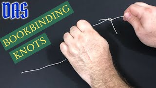 Bookbinding Knots Square Kettle Weavers Knot  Adventures in Bookbinding [upl. by Ramedlav]