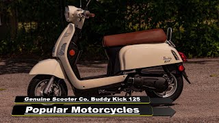 Genuine Scooter Co Buddy Kick 125 Popular 2024 Motorcycles [upl. by Siwel]