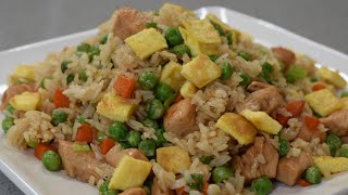 Easy Chicken Fried Rice  Fried Rice Recipe [upl. by Seth192]