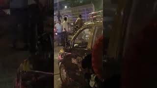 Dadar birich per WagonR gadi mein Aag lagne se ful traffic [upl. by Ranitta]