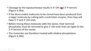 ligation of blunt ended DNA using DNA topoisomerase in URDU [upl. by Minnnie]