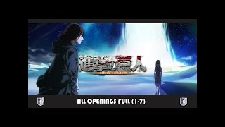 Attack On Titan All Openings Full 17 進撃の巨人 [upl. by Lyrradal]