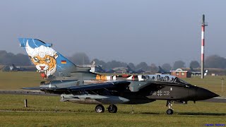 Tornado and F16 Takeoffs Planespotting at Jagel ETNS Tonkas F16 A400 and C130 [upl. by Theodore261]