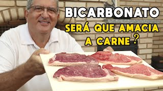 Como Amaciar Carne com Bicarbonato  Tv Churrasco [upl. by Lurie823]