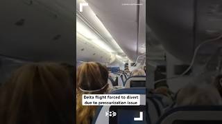 Delta flight forced to divert due to pressurization issue [upl. by Zehe]