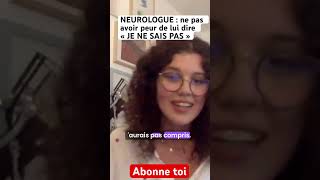 La neurologie  c’est difficile  neuroscience médecine santé interview developpementpersonnel [upl. by Goldstein712]