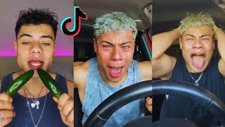 Ramizeinn eats the most spicy food In the world  TikTok challenge part 1 [upl. by Giess]