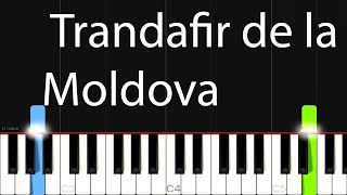 Trandafir de la Moldova  Piano Tutorial [upl. by Desdamona]