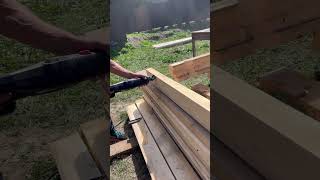 cutting rafters at the right angle woodworks wooding [upl. by Cadmarr266]