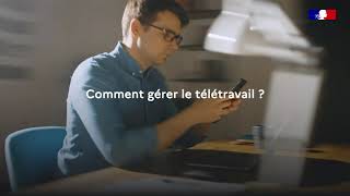 Comment gérer le télétravail   COVID19 [upl. by Arodoet]