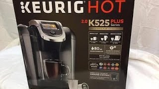 Keurig Hot 20 K525 Plus Unboxing and Assembly  Setup [upl. by Jaf923]