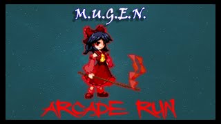 MUGEN  Giji Ultima Reimu Oddity me Arcade Run [upl. by Chak]