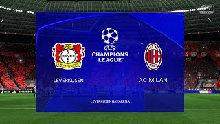 Bayer Leverkusen vs AC Milan  UEFA Champions League  1st October 2024 Full Match 4K  FC 25 [upl. by Tore363]