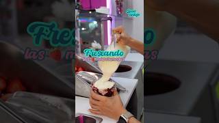 Las fresas más cremosas y chocolatosas [upl. by Convery]