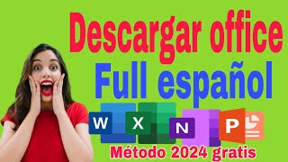 DESCARGAR OFFICE 2024 FULL ESPAÑOL ACTIVADOR GRATIS DESCARGAR OFFICE 365 full español activador [upl. by Buffy202]