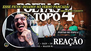 O MELHOR DE TODOS POETAS NO TOPO 4 REAÇÃO [upl. by Artsa]