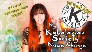 My KABALARIAN PHILOSOPHY Name Change One Year LaterNumerology Astrology and Personal Growth [upl. by Ntisuj]