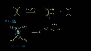 Hydrogenation  Alkenes and Alkynes  Organic chemistry  Khan Academy [upl. by Gizela273]