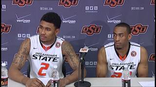 Cowboy Basketball vs West Virginia  Players News Conference [upl. by Hanley]