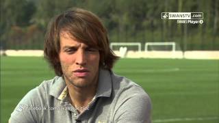 Swansea City Video Michu Interview Part 1 [upl. by Elamor289]