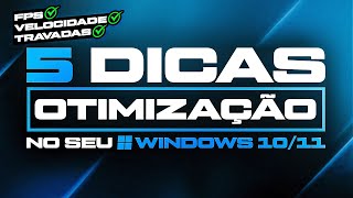 COMO OTIMIZAR O PC E SEU WINDOWS  MELHORAR FPS NOS JOGOS E REDUZIR INPUT LAG 2024 [upl. by Leuas]