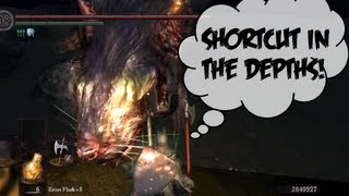 Dark Souls  Depths Shortcut from Begenning to Gaping Dragon [upl. by Sue989]