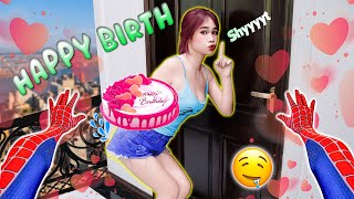 How Angry SPIDERGIRL When I FORGET Her BIRTHDAY 🎂 Romantic Love Story Spiderman POV [upl. by Mackey]