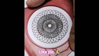 how to draw beutifull design spirograph short ytshorts [upl. by Annahsor144]