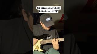 I wanna whole lotta love ❤️ 🎸ledzeppelin beginner stratocaster [upl. by Ettenaj]