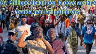 31 août revolisyon pirèd Gy Philippe devan pèp la dèyè ap taye banda nan lari pòtoprens gro deblozay [upl. by Weasner]