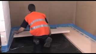 How to install Hep2O pocketed polystyrene system for underfloor heating [upl. by Ynoyrb]