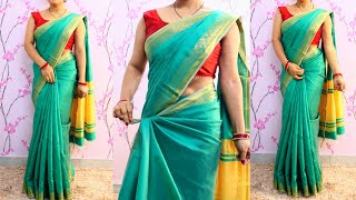 Saree kaise bandhe step by step easy tips for beginners  How to drape saree perfectly  Saree tips [upl. by Pastelki]