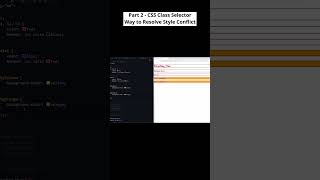Part 2  CSS Class Selectors Resolve Style Conflicts Like a Pro csstutorial codewithmayur [upl. by Pasquale]