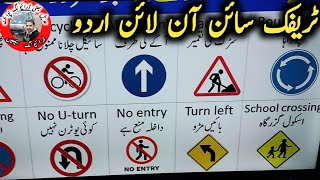 How to pass e sign test driving license  Driving test guide sign in Urdu Pakistan  ڈرائیونگ سیکھیں [upl. by Saidee]