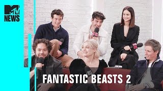 Fantastic Beasts 2 Cast on Script Surprises amp PickUp Lines  MTV News [upl. by Theresina176]