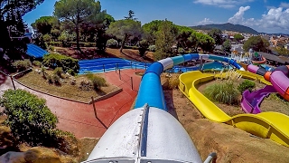 Marineland Catalunya  Anaconda Speed Slide  Fast Waterslide Onride [upl. by Edivad451]