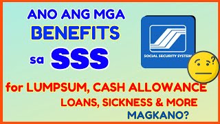 SSS Benefits and Claims What are the Benefits and Cash Allowance SSS Online [upl. by Lytton48]