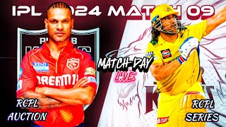 🔴 CSK vs PBKS  IPL 2024  RCPL AUCTION SERIES Live 30 gaming cricket rc24 [upl. by Meesan]